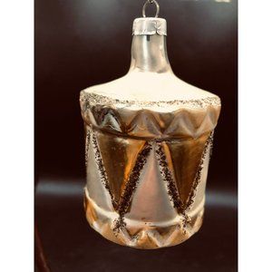 Vintage Drum Christmas Ornament, West Germany 1940s